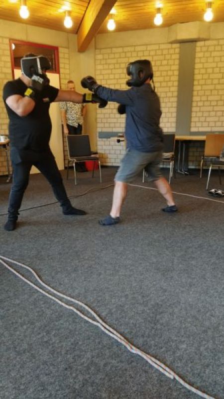 Boxen auf dem Männer-Wochenendseminar